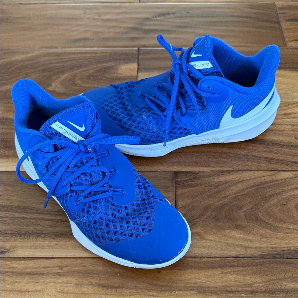 Nike Zoom Hyperspeed Court Volleyball Shoes - royal blue w/ white